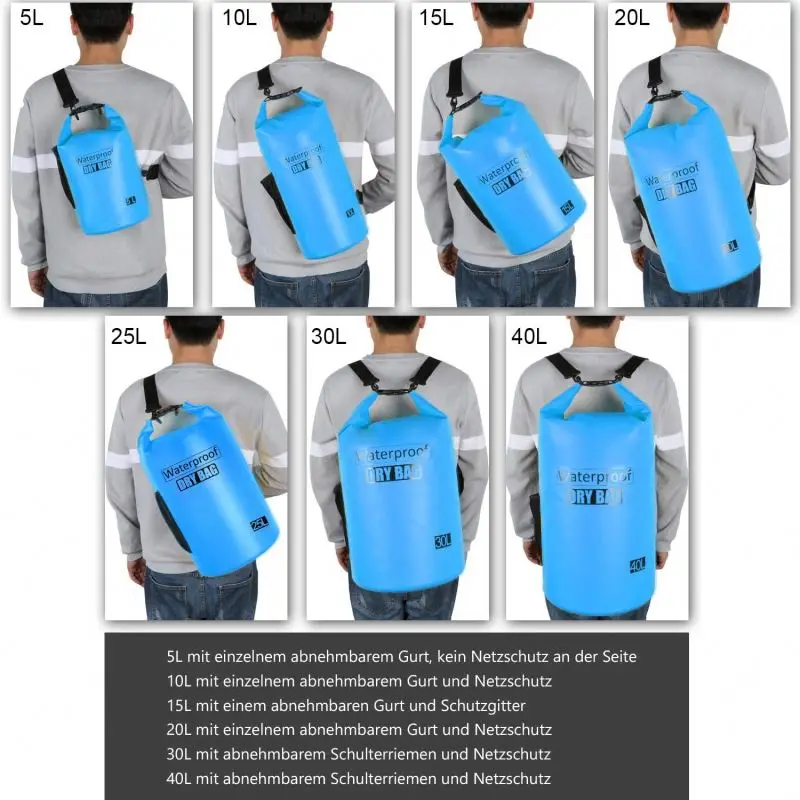 Custom fashion waterproof wet  dry bag beach swim bag