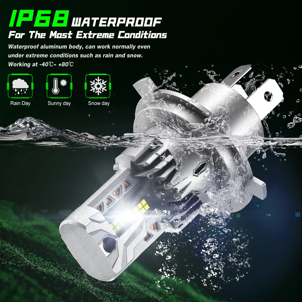 Fateeye Auto Light Bulb H4 Luces Automotive Lamp 9005 9006 H11 CSP Led Car Headlight H11 Para H7 Focos Led H4