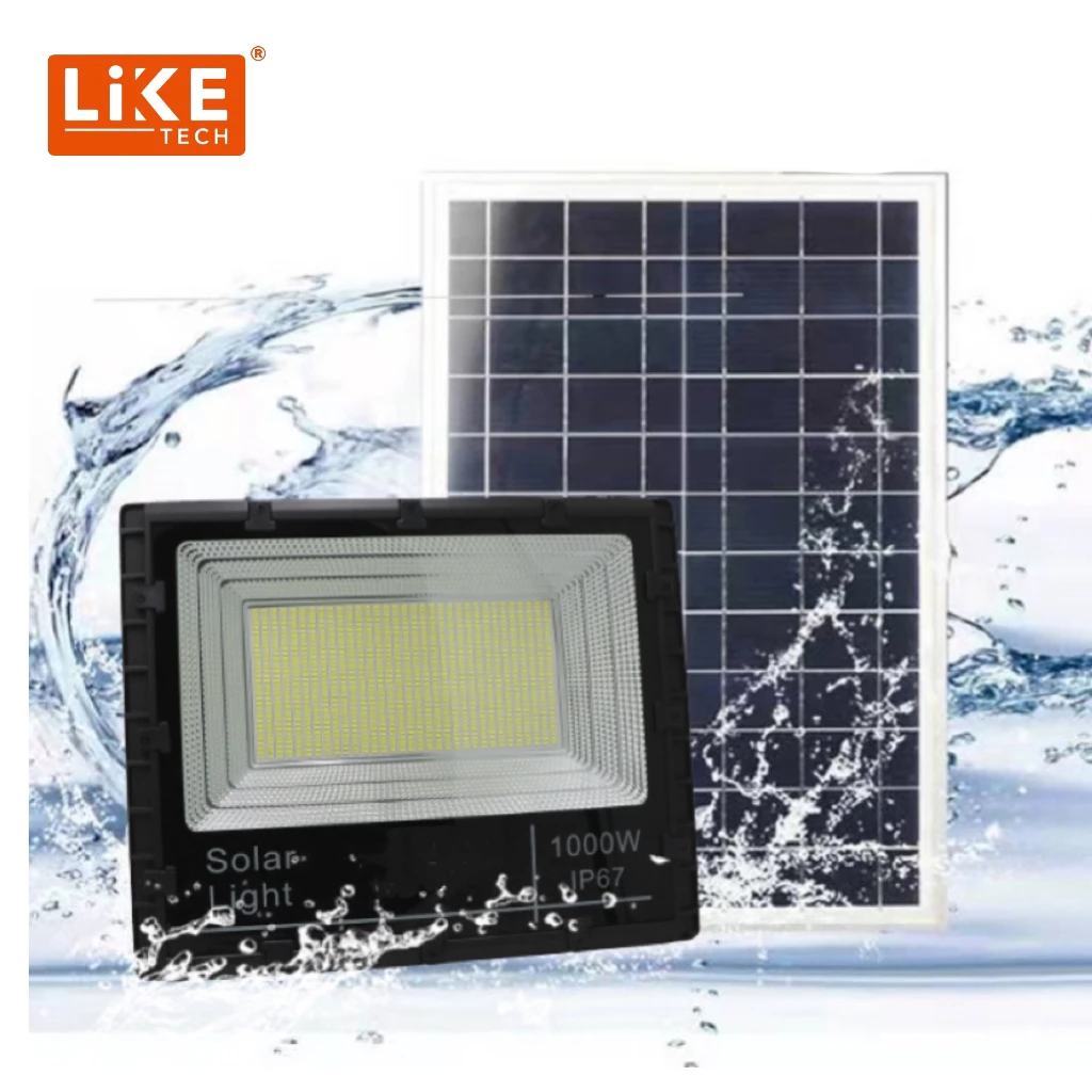 LikeTech 100 Вт 200 Вт 300 Вт 400 Вт 500 Вт 1000 Вт 2000 Вт алюминиевый корпус светодиодный уличный Солнечный Прожектор