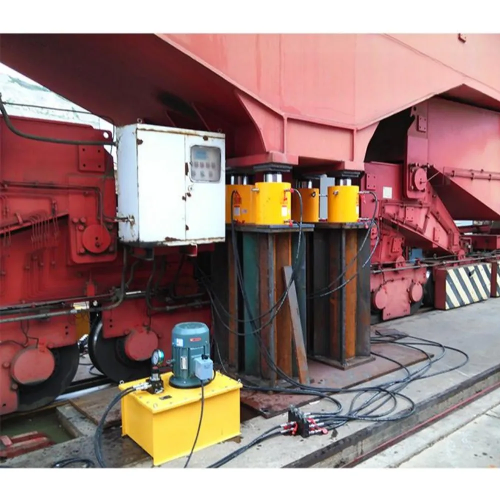 Электрический гидравлический домкрат раздельный вертикальный