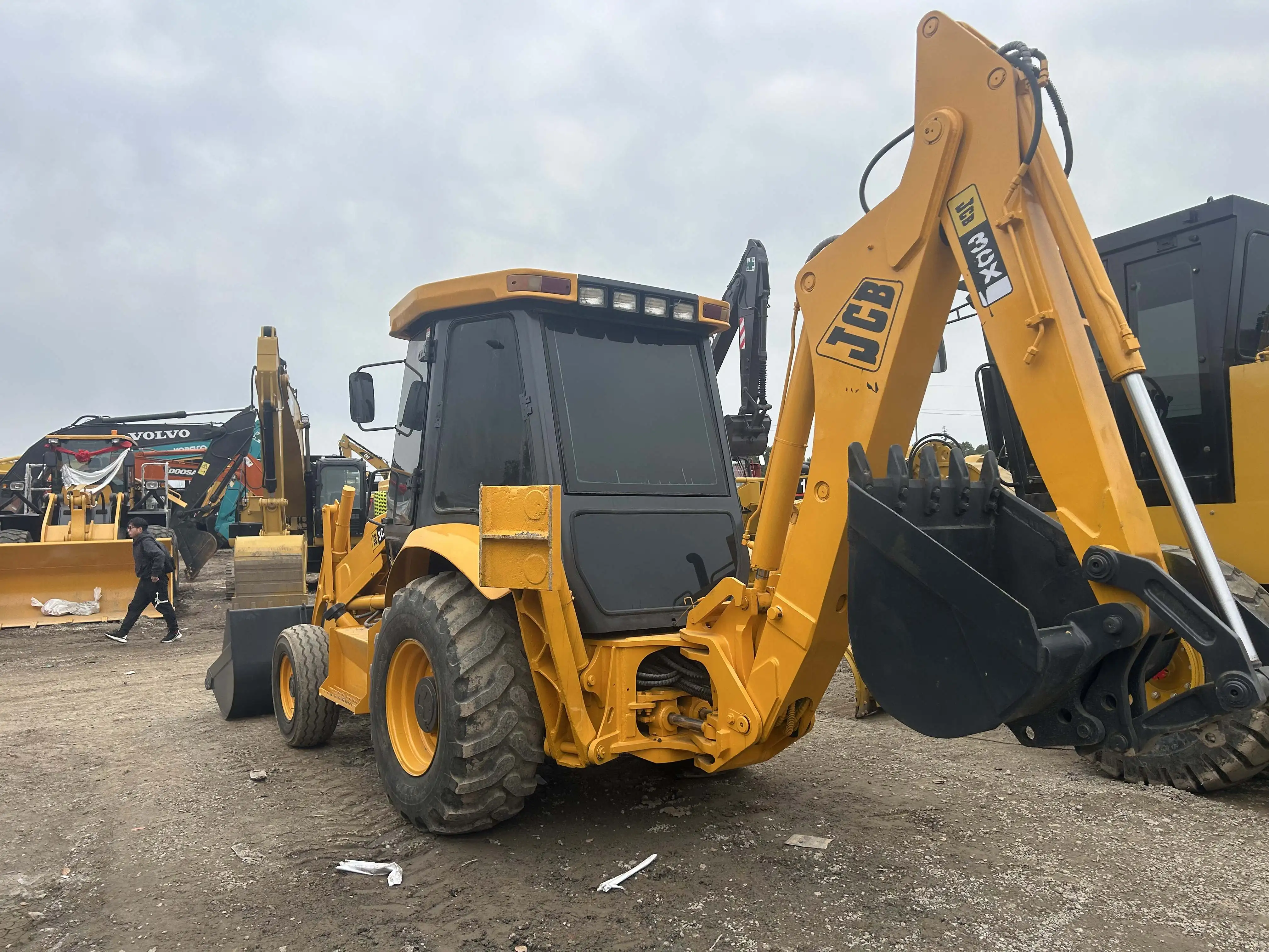 Used utility backhoe loader JCB3CX Secondhand loader JCB3CX JCB4CX CAT420F CAT416F on sale