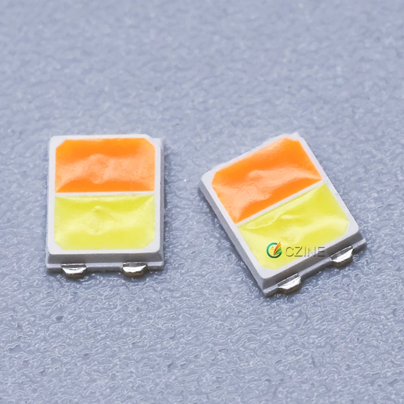 Double color 2 In 1 Dual Gold yellow/CCT Cool white+Warm White 0.2W 0.5W 2835 Bi-color Smd Led for Smart Homeappliance