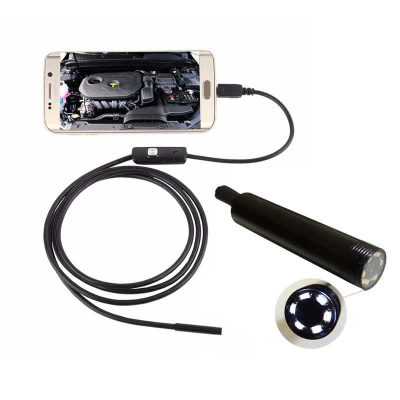 wholesale products 5.5mm/7mm 1 meter soft cable mini usb endoscope camera android usb endoscopy camera