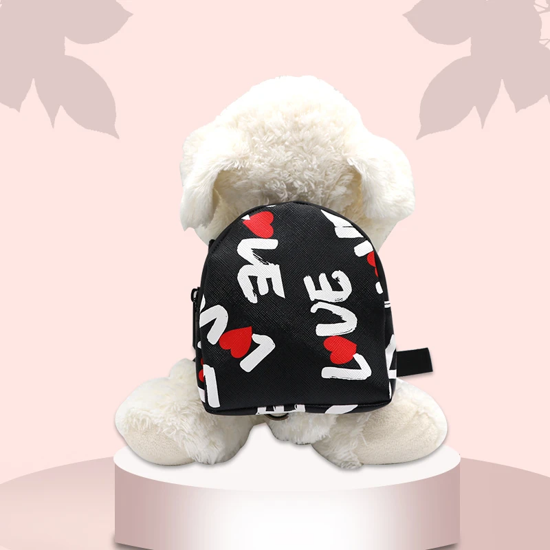 pet dog backpack harness for small kids cats dogs pets hiking leather saddle bag backpack new version