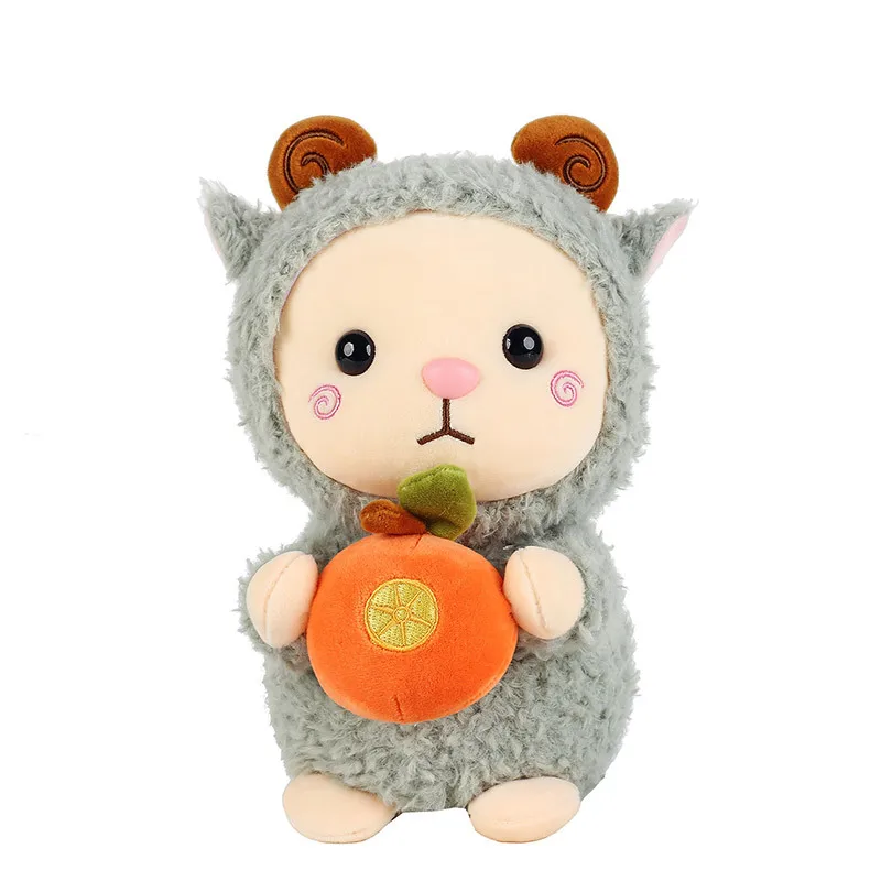 2022 kawaii soft animal dolls strawberry plush stuffed sheep toys little lamb