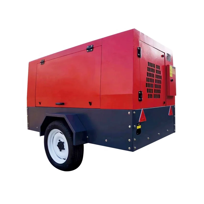 Diesel-Powered Industrial Air Compressor machine 5 Cubic Meter  0.8 Mpa Gas Production Pressure