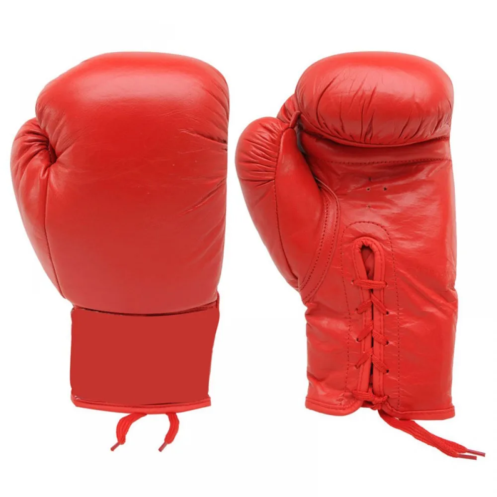 High Quality PU Leather Boxing Gloves Training Pro OEM Custom Logo Real Leather Design Your Own Boxing Gloves