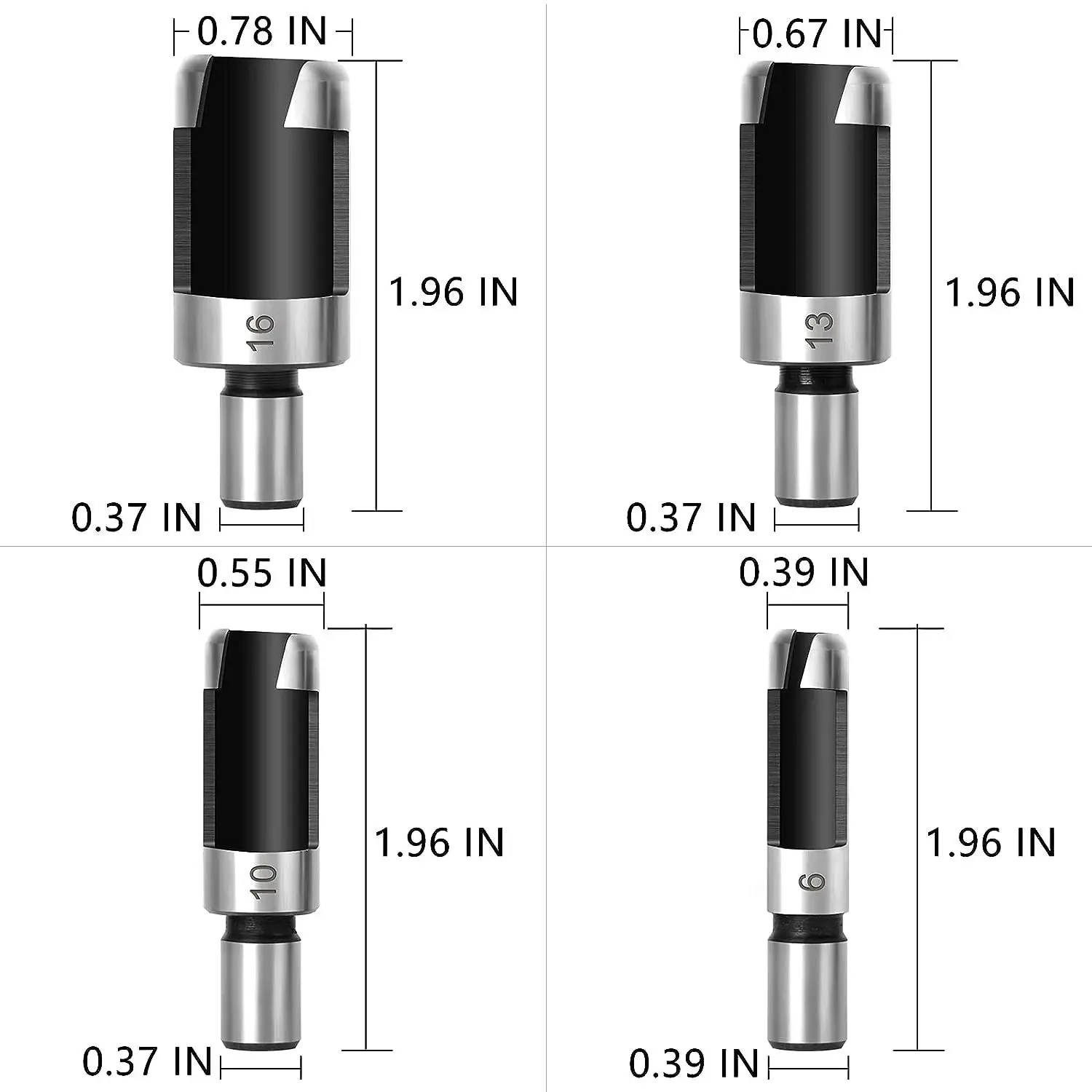 26pc drill bit combination set center punching woodworking three pointed drill wooden plug drill