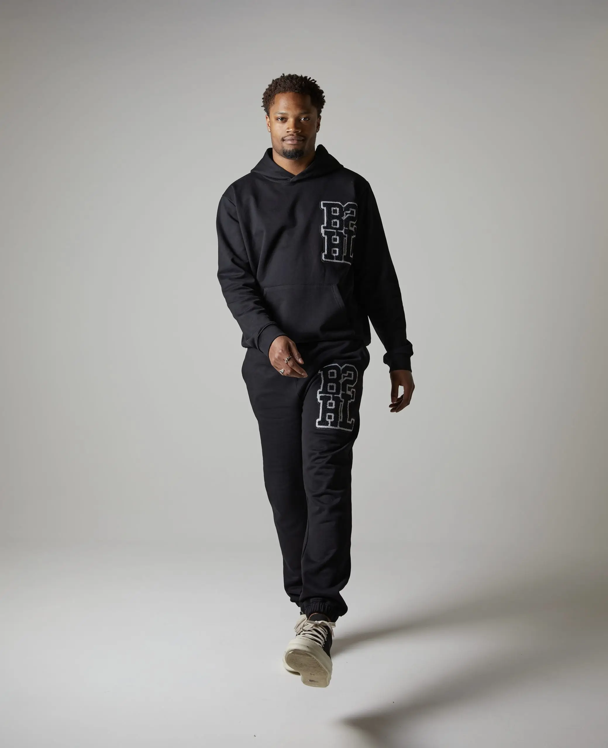 High Quality Cotton Tech Fleece Tracksuit Gray Cotton Tech Fleece Active wear for Running