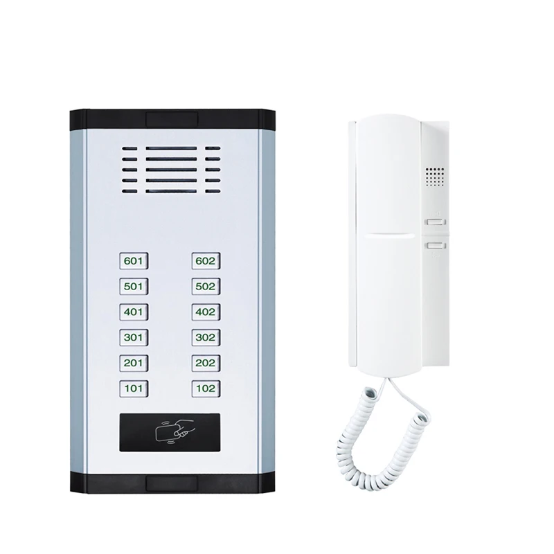 Professional audio door phone for Building intercom audio ring doorbell phone with low price CAT 5 access control system