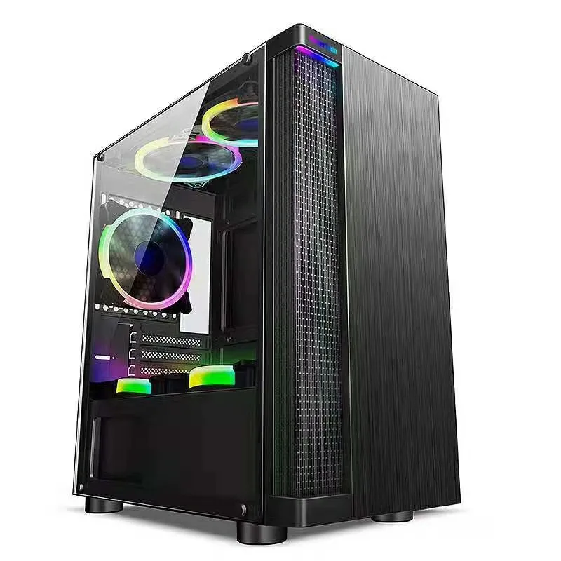 Gaming Desktop Game Console DIY Chassis Full Glass ATX Version Computer Case