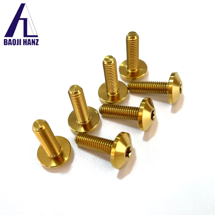 ISO14583 grade 5 anodized titanium motorcycle bolts