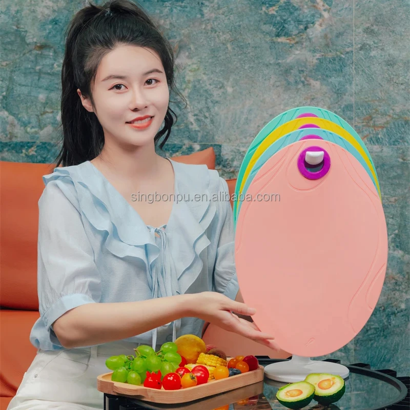 SINGBON Mini Bendable and Easy to Take Cutting Board TPU Cutting Boards