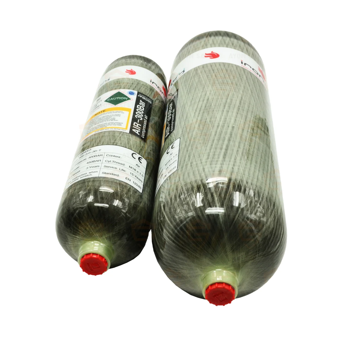 3L 6.8L 9L carbon fiber gas cylinder for SCBA