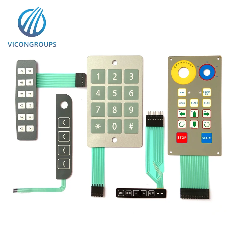 Custom illuminated membrane switch keypad