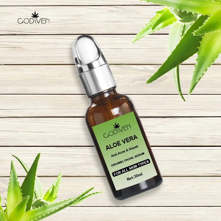Powerful Vibrant Glamour Acne Treatment Aloe Vera Private Label Moisturizing Organic Face Serum