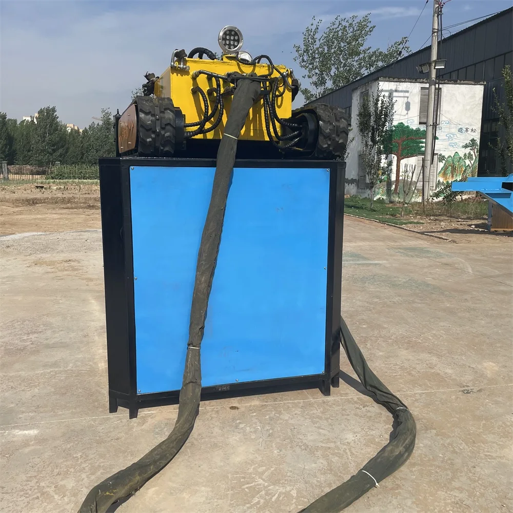 Automatic Rubber Tracked Chassis All Terrain Underwater Cleaning Dredging Robot