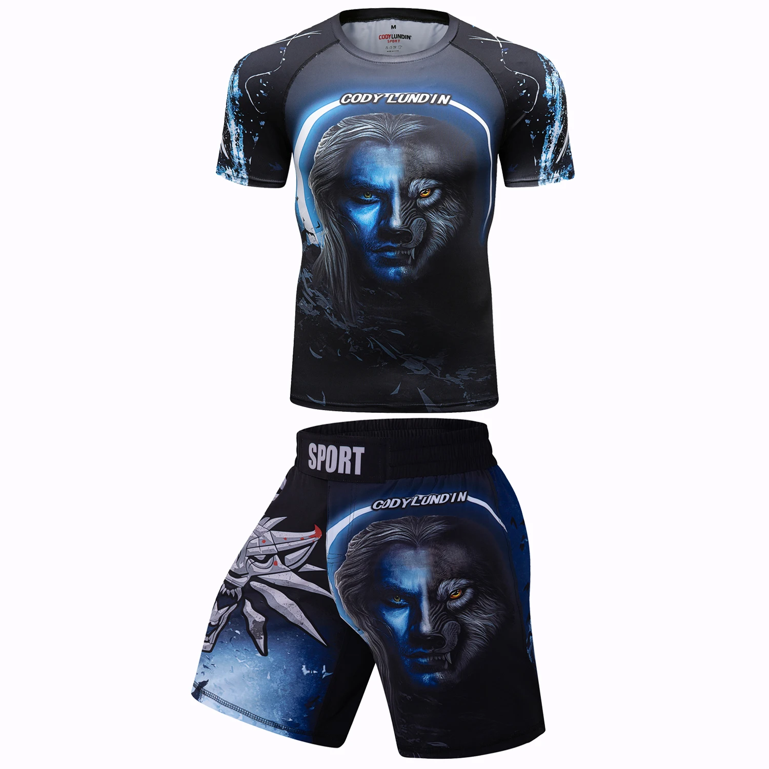 Customized Logo Your Own Design MMA BJJ Compression Long Sleeve Rash Guards and Leggings Suits Martial Arts Jiu Jitsu Wear