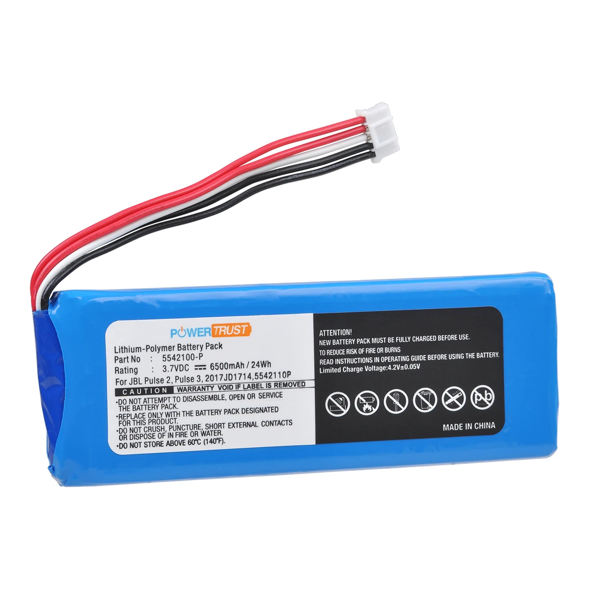 P5542100-P Battery for Speaker JBL Pulse 2, JBL Pulse 3