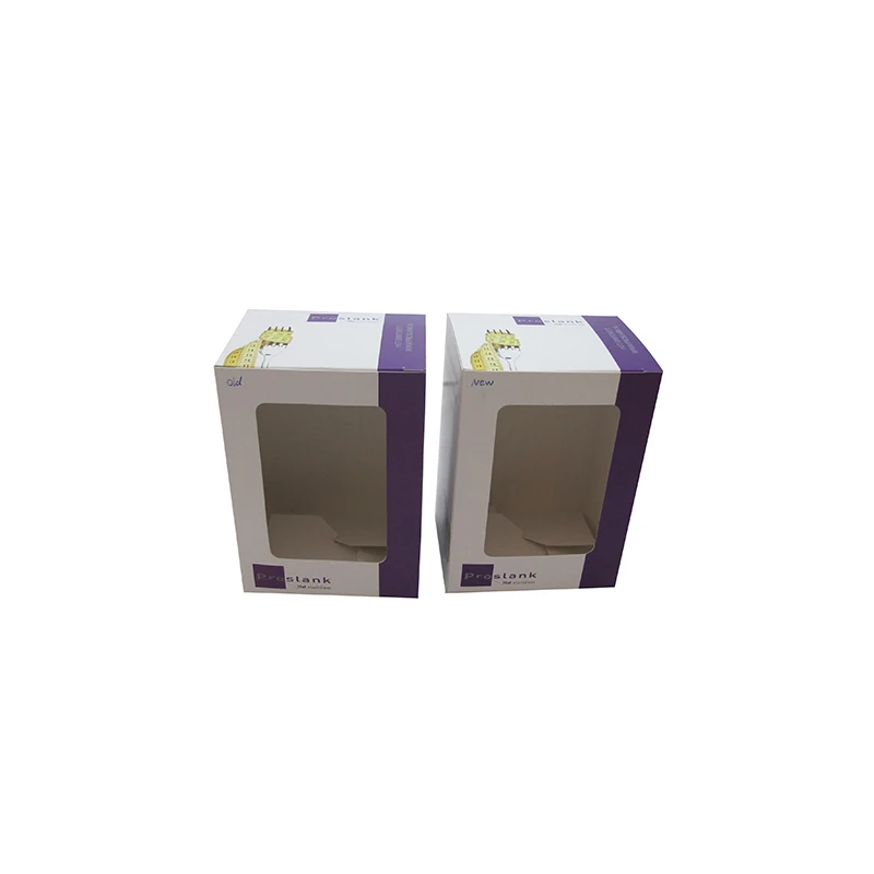 Personalized Custom Cardboard Euro paper packaging craft Kraft box with window