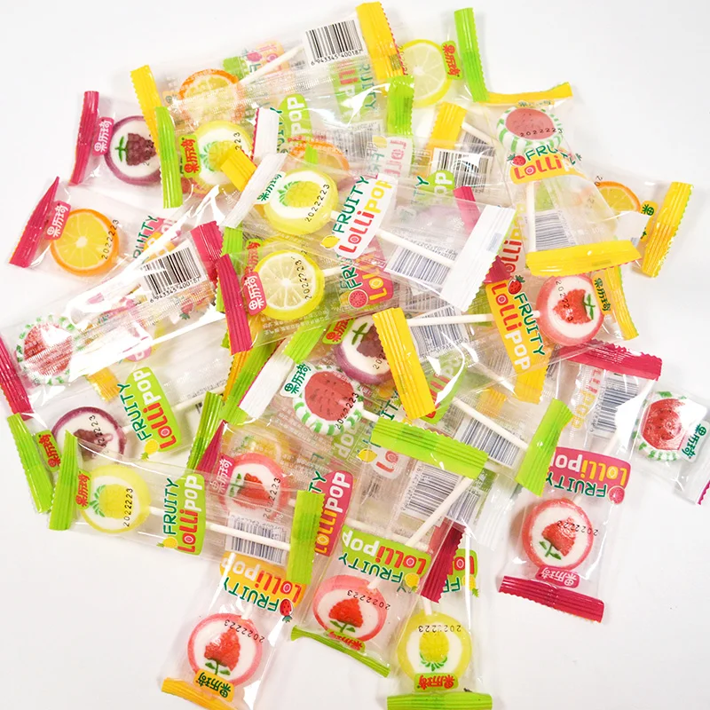 HACCP Certified  Factory New Coming Fruit Flavored Handmade Jelly Sweet Candy Lollipop