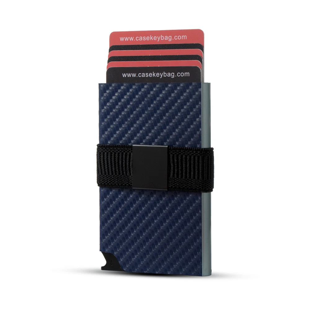 Wholesale Price Card Drop Protected Metal Wallet Bank Metal ATM Card Holder Aluminum Wallet Carbon Fiber Money Clip Wallet
