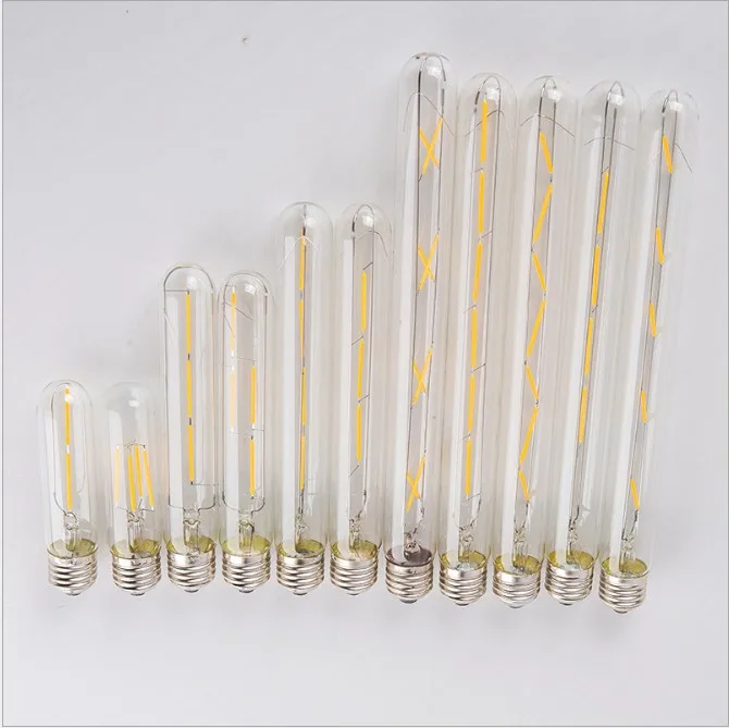 2w 3w 4w 5w 6w 7w 8w vintage LED tube lights T30 E26 E27 antique filament light LED tubular Edison bulb T10 T125 T185 T225 T300