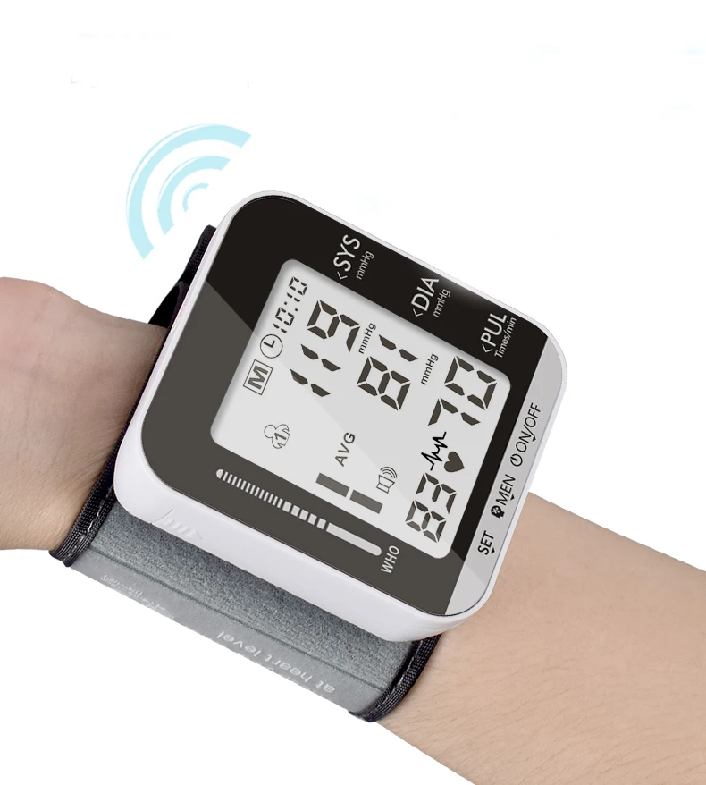 
Automatic Digital Wrist Cuff Blood Pressure Monitor Machine Gauge Measurement 