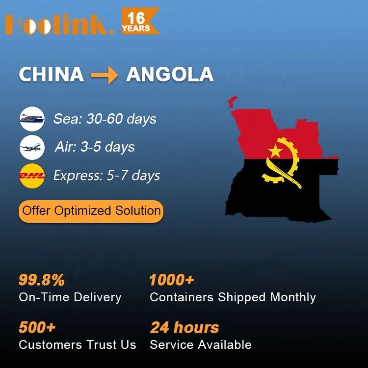 LCL FCL Container Cargo Ocean Logistics Agent Freight Forwarder Service Sea Shipping From In China To Angola