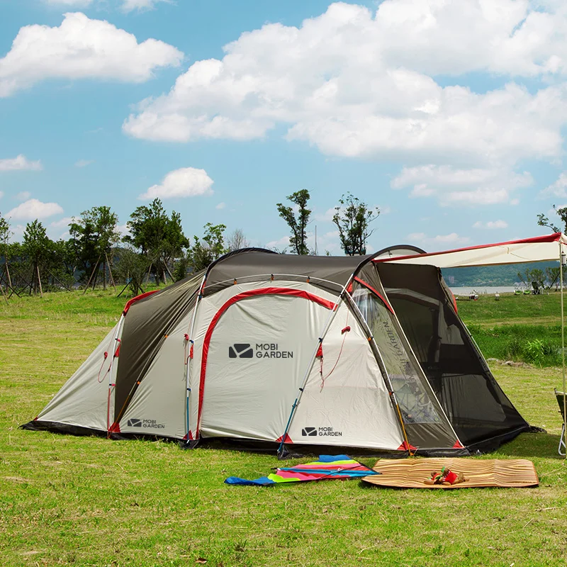 Mobi Garden CHASING DREAM Tent Outdoor Camping One Room One Room Large Space Camp Thick Rain And Sun Protection Camping Tent