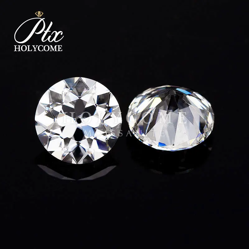 Holycome Round Old European Cut Loose Moissanite Diamonds VVS With GRA Certificate Loose Moiisanite Gem For Jewelry