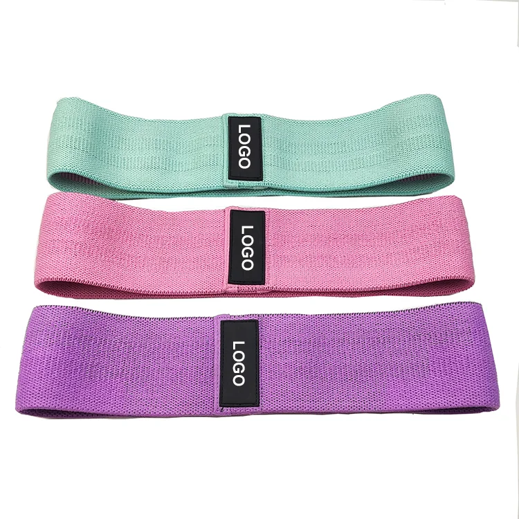 
Gym Fitness Exercise Customized Logo Elastic Hip Circle Booty Yoga Resistance Bands 