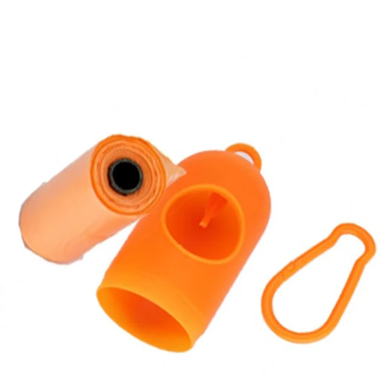 Pet dog fecal collection bag box portable, go out for a walk, pick up dog feces, hang capsule storage box