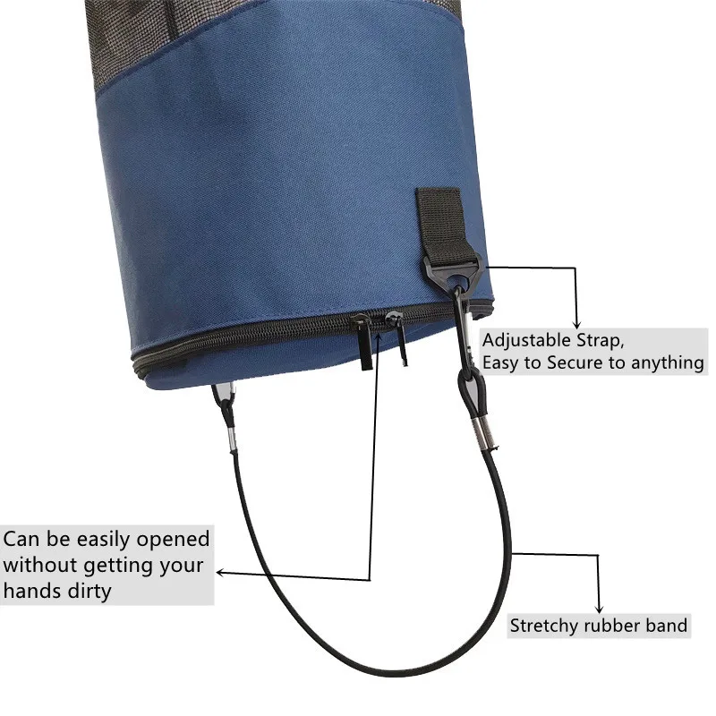 SLY Factory Wholesales Portable Boat Trash Can Boating Equipment Storage Bag Accessories Marine Pontoon Boat Storage