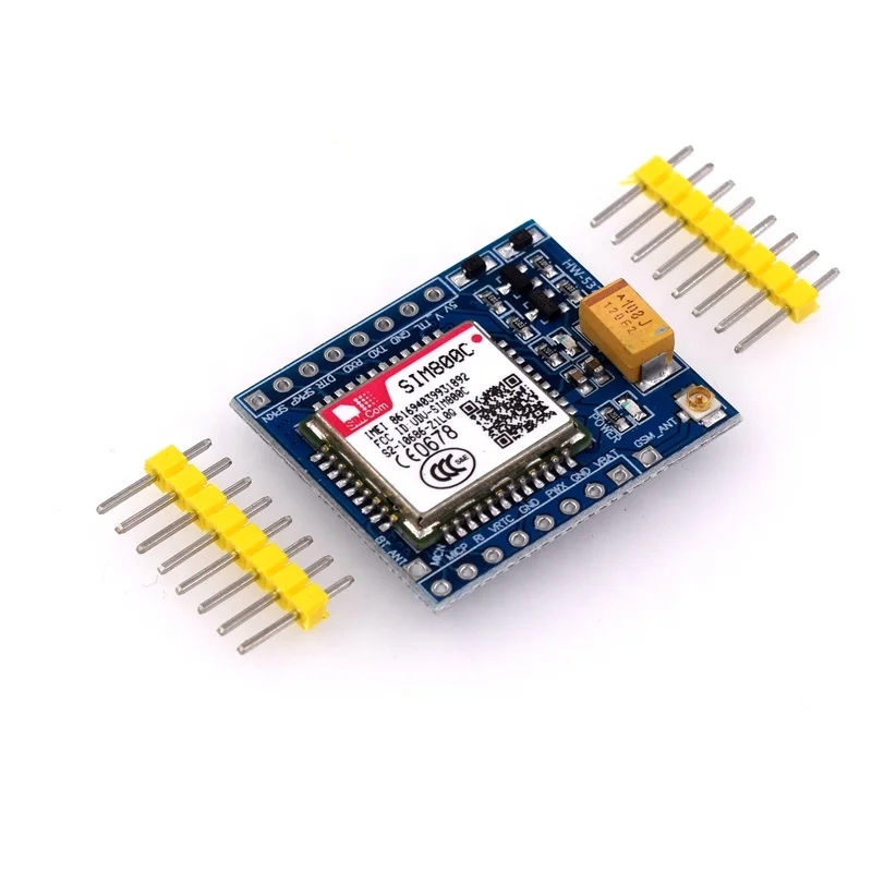HW-537  Wireless GSM GPRS Module 5V 3.3V TTL single-chip pcba board 51 microcontroller IPEX SIM800C