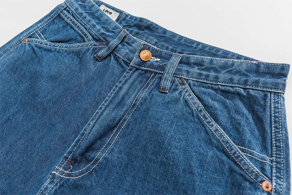 Bufa Custom Men Outfit Baggy Fit Dark Blue Jeans Pants Designer New Release Fit Denim Baggy Jeans Polar Skate Pants