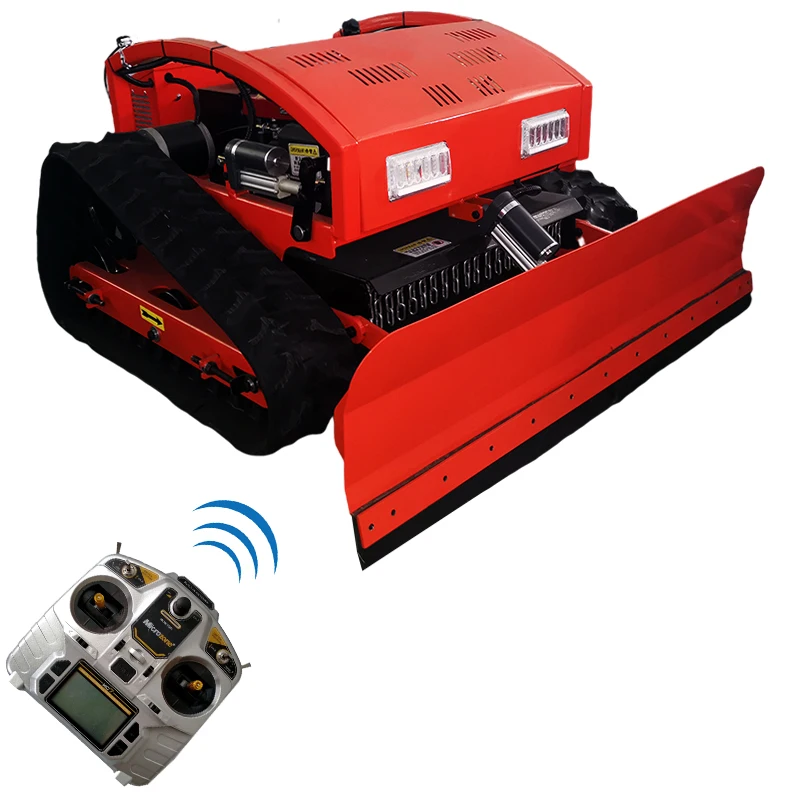 Наклонная газонокосилка, вездеходная радиоуправляемая косилка с лопатой для снега