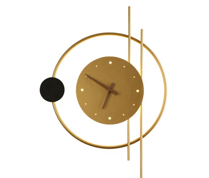 Modern decoration best sellers led hotel bedroom wall lamp with clock