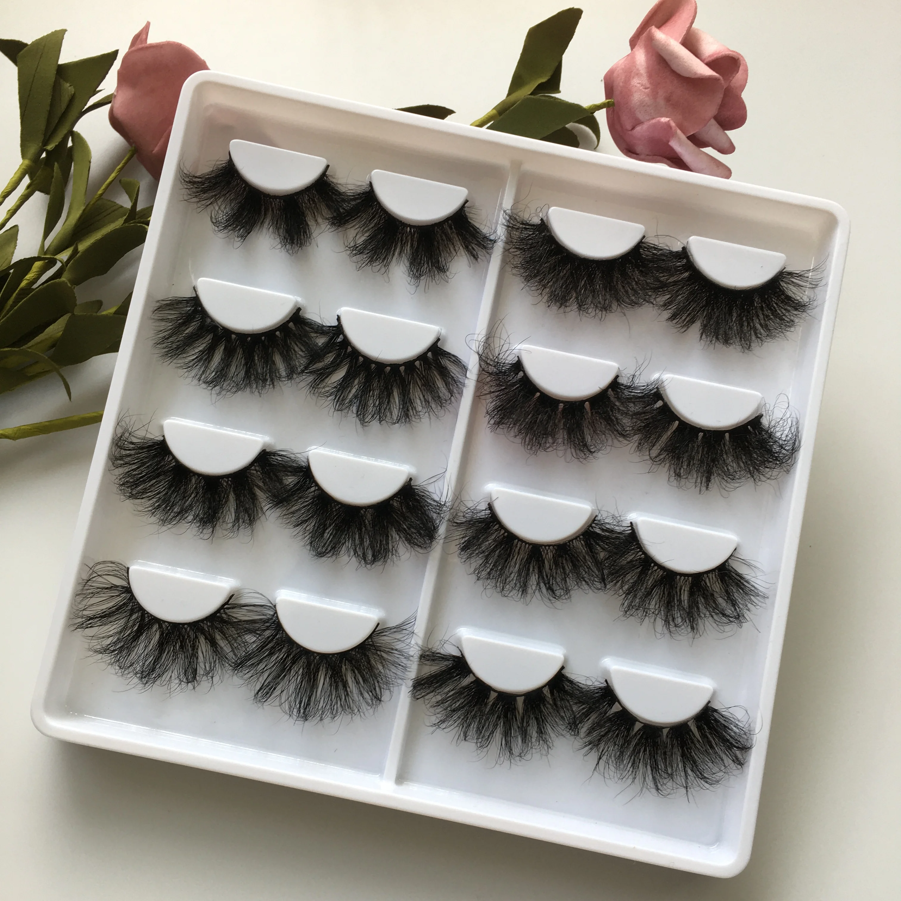 Lashes3d оптовый поставщик 25 мм ресницы 3d норковые с упаковкой для