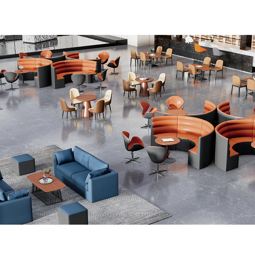 High quality office design furniture sofa reception room open area guest sofa