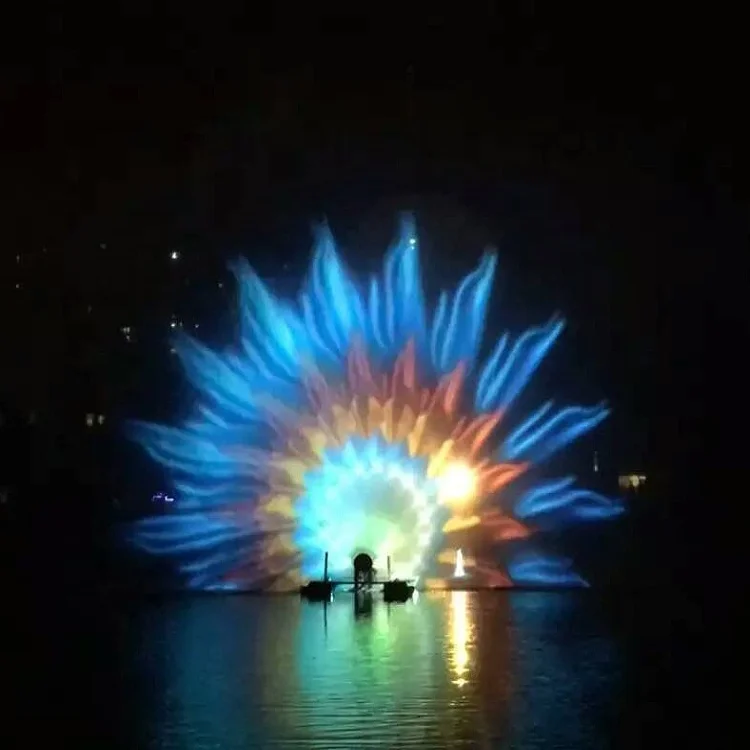 Innovative Design Water Screen Fountain Outdoor Musical Water Fountain Laser Show