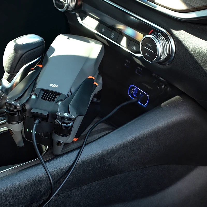 STARTRC Hot Selling New Car Charger  with QC 3.0 Fast Charging Kit Battery Quite Charger USB Port PD Charger for DJI MAVIC 3