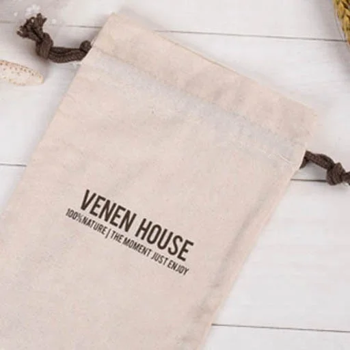 Eco friendly custom organic natural cotton bag plain cotton drawstring bag clothing garment thicker cotton canvas bags with logo