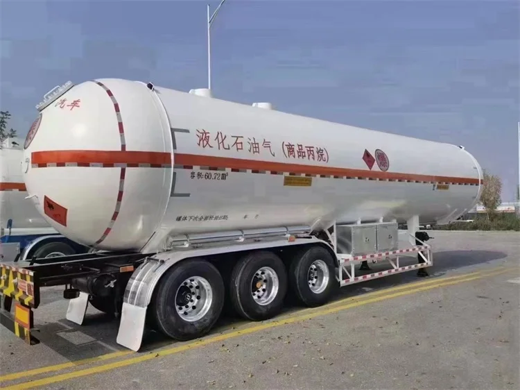25ton Lpg Tank Semi Trailer Liquid Cooking Gas Lpg Tanker Truck