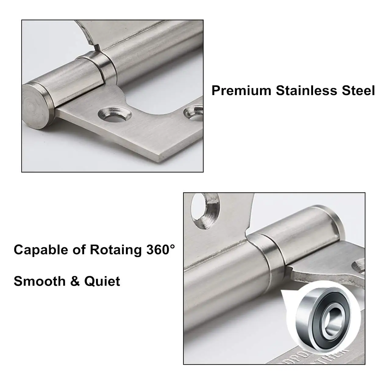 Cabinet Furniture Hinges Satin Hinges door Heavy duty Stainless steel ball butt wooden door hinges