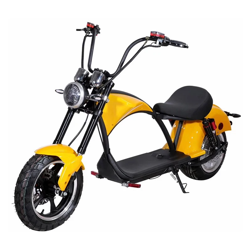Electric Scooter Retro E Motorcycle 2kw LCD Display Reverse Gear Hydraulic Shock Absorber Removable Battery Citycoco