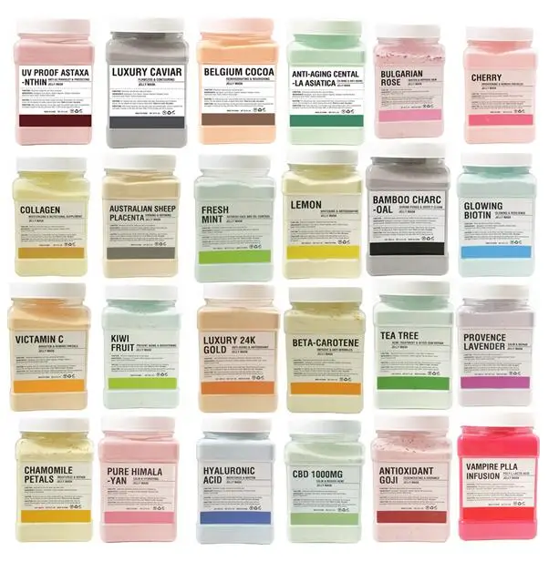 Professional Rose Jelly Mask Korean Private Label Deep Cleaning Skin Cell Renew Soft Hydra Jelly Powder Mask
