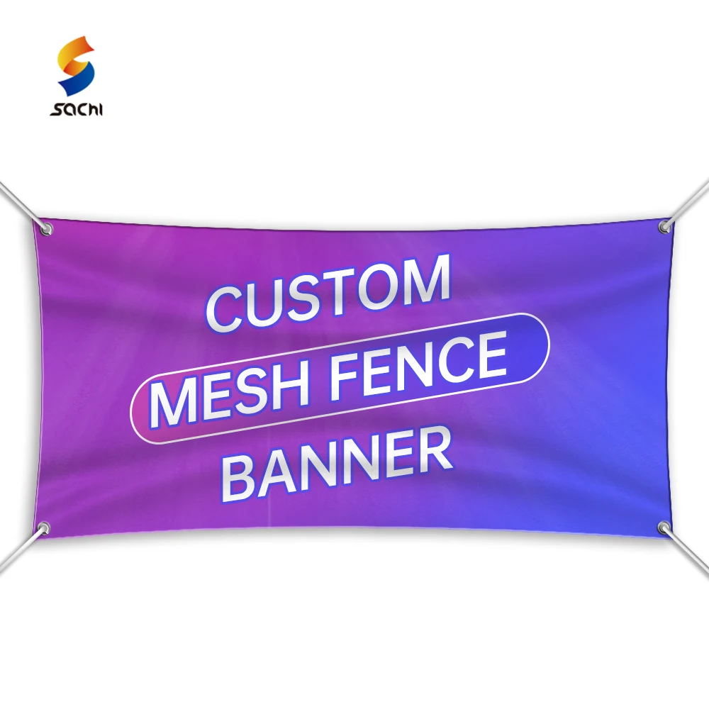 Custom Outdoor Mesh Banners Advertising hanging custom banner printing promotional mesh fabric banners