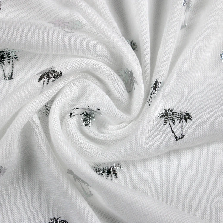 
Hot Sale Plain Dyed Hacci Melange Fabric Polyester Elastane 21s+150D 