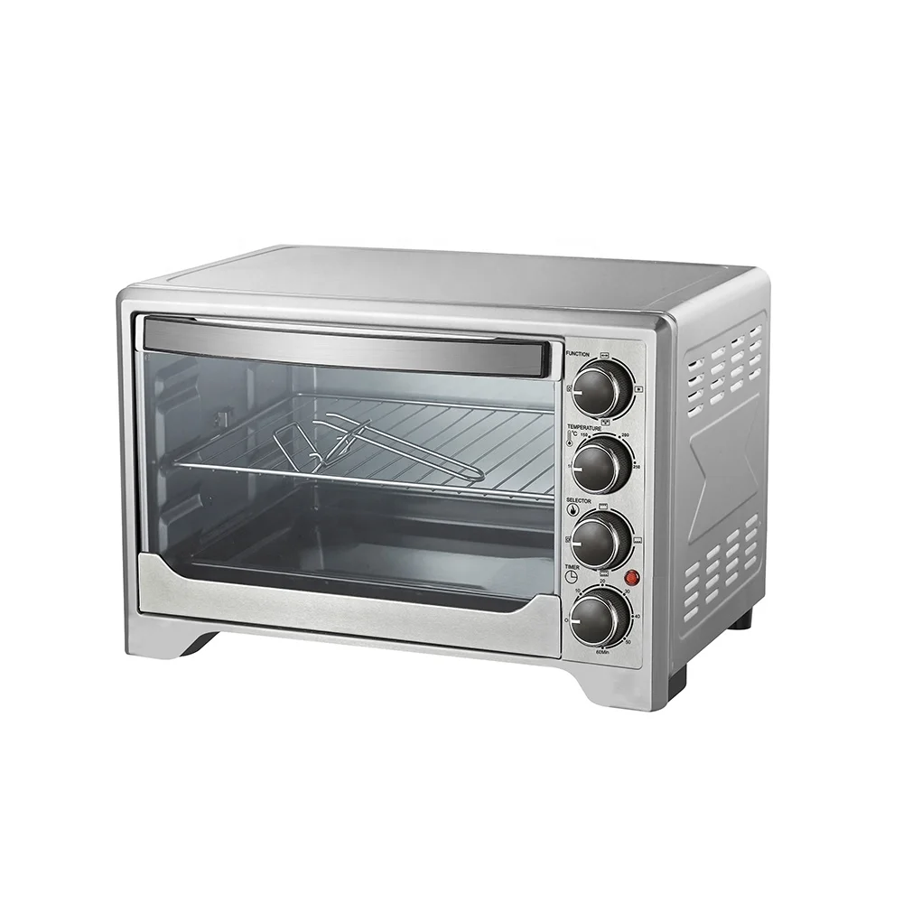 CE сертифицированный 23L 60 минут таймером с кольцами и 4 шага переключатель нагревательный элемент из нержавеющей стали Настольный Электрический духовой шкаф на газовом